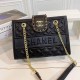 Black Simplicity Letter Chains Bags