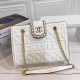 White Simplicity Letter Chains Bags