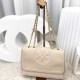 Cream White Casual Simplicity Letter Patchwork Chains Bags