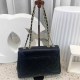Black Casual Simplicity Letter Patchwork Chains Bags