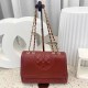 Red Casual Simplicity Letter Patchwork Chains Bags