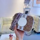 White Casual Simplicity Letter Patchwork Zipper Bags