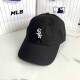 Black Street Simplicity Letter Embroidered Hat