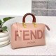 Pink Simplicity Letter Patchwork Zipper Bags