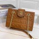 Brown Simplicity Letter Chains Bags