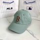 Light Green Street Simplicity Letter Embroidered Hat