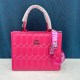 Rose Red Casual Simplicity Letter Zipper Bags