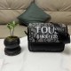 Black Casual Simplicity Letter Patchwork Bags