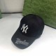 Black Street Simplicity Letter Embroidered Hat