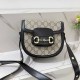 Black khaki Street Simplicity Letter Patchwork Bags