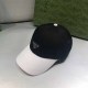 Black Street Simplicity Letter Patchwork Hat