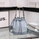 Blue Street Elegant Letter Patchwork Draw String Bags