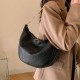 Black Street Simplicity Letter Chains Zipper Bags