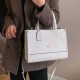 White Casual Simplicity Letter Patchwork Bags