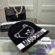 Black Casual Simplicity Letter Patchwork Hat