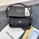 Black Casual Simplicity Letter Zipper Bags