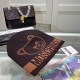 Coffee Casual Simplicity Letter Patchwork Hat