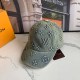 Gray Blue Street Letter Patchwork Hat