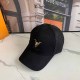 Black Street Simplicity Letter Patchwork Hat