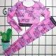Rose Red Sexy Print Patchwork Letter Swimwears