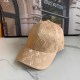 Khaki Street Simplicity Letter Embroidered Hat