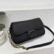 Black Casual Simplicity Solid Patchwork Chains Bags