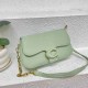 Light Green Casual Simplicity Solid Patchwork Chains Bags