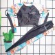 Black Sexy Print Patchwork Letter Swimwears