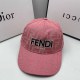 Pink Casual Street Letter Embroidered Hat