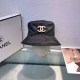 Black Casual Simplicity Letter Pearl Hat