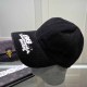 Black Casual Street Letter Graffiti Hat