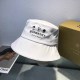 White Casual Simplicity Letter Patchwork Hat