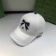 White Casual Simplicity Letter Patchwork With Bow Hat
