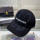 Black Casual Street Letter Embroidered Hat