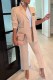 Apricot Work Elegant Print Letter Turn-back Collar Long Sleeve Two Pieces