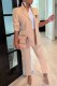 Apricot Work Elegant Print Letter Turn-back Collar Long Sleeve Two Pieces