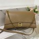 Khaki Casual Simplicity Letter Chains Bags