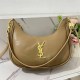 Khaki Casual Simplicity Letter Zipper Bags