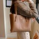 Brown Casual Simplicity Letter Patchwork Bags