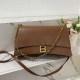 Brown Casual Simplicity Letter Chains Bags