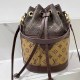 Coffee Street Letter Patchwork Draw String Bags