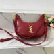 Burgundy Casual Simplicity Letter Zipper Bags
