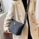 Black Casual Letter Patchwork Bags