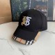 Black Street Simplicity Letter Embroidered Patchwork Hat