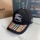 Black Street Simplicity Letter Embroidered Patchwork Hat