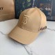 Khaki Street Simplicity Letter Embroidered Hat
