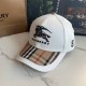 White Street Simplicity Letter Embroidered Patchwork Hat