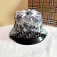 Grey Casual Street Letter Patchwork Hat