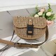 Khaki Street Letter Patchwork Bags