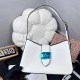 White Casual Simplicity Letter Patchwork Bags